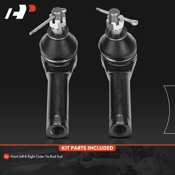 2 Pcs Front Outer Tie Rod End for Kia Sephia 1994-2001 Spectra