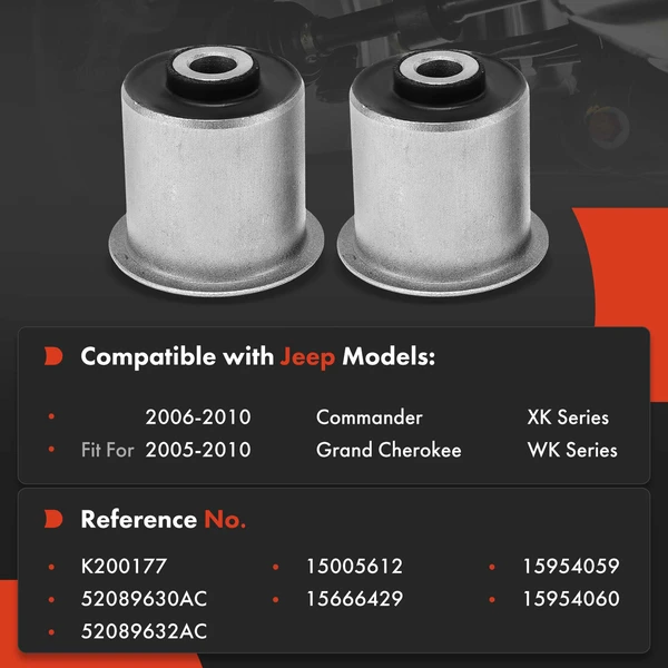 2-Pc Control Arm Bushing, Front Side A-Premium APCA9796