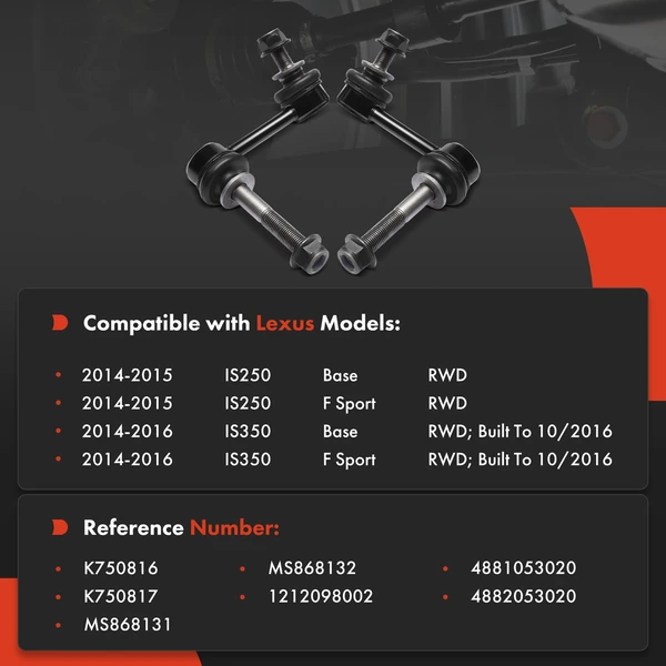 Sway Bar Link Front Driver & Passenger A-Premium APCA8826