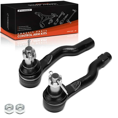 2 Pcs Front Outer Tie Rod End