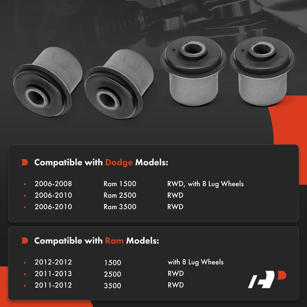 4-Pc Control Arm Bushing, Front Upper A-Premium APCA7475