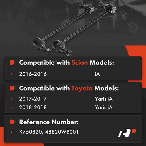 Sway Bar Link Front Driver & Passenger A-Premium APCA8834