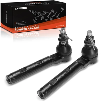 2 Pcs Front Outer Steering Tie Rod End