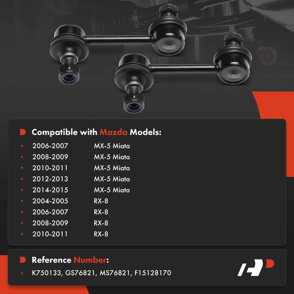 Sway Bar Link Rear Driver & Passenger A-Premium APCA8843