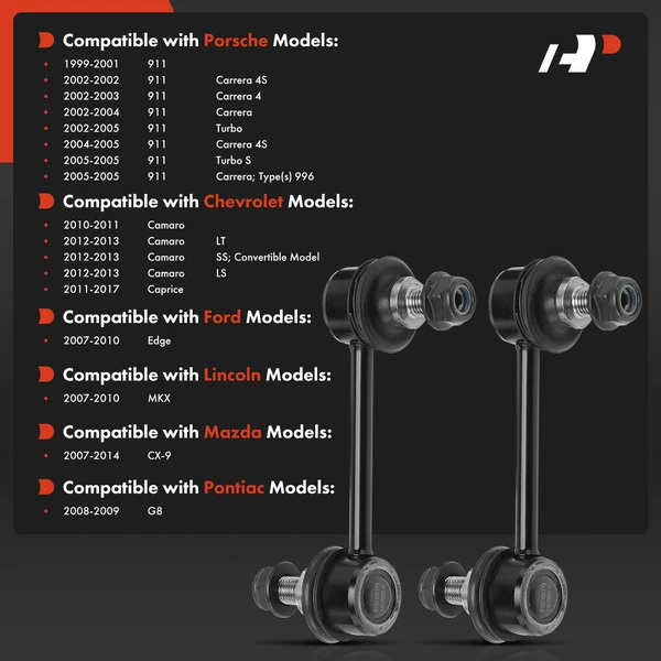 Sway Bar Link Kit Rear Driver & Passenger A-Premium APCA9245