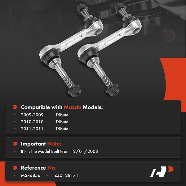 Sway Bar Link Rear Driver & Passenger A-Premium APCA8844