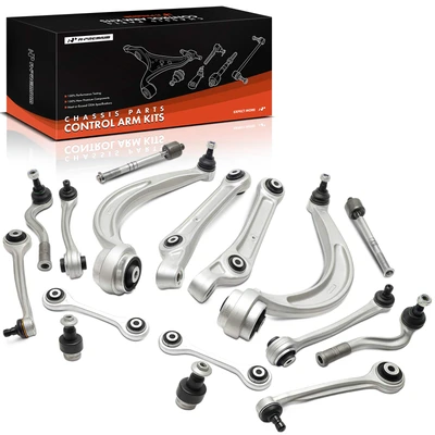 16 Pcs Front Control Arm Tie Rod End Sway Bar Link