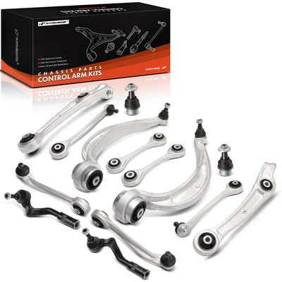 14 Pcs Front Control Arm Tie Rod End Sway Bar
