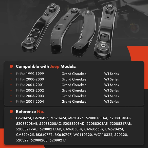 4-Pc Suspension Control Arm, Front Side A-Premium APCA8846