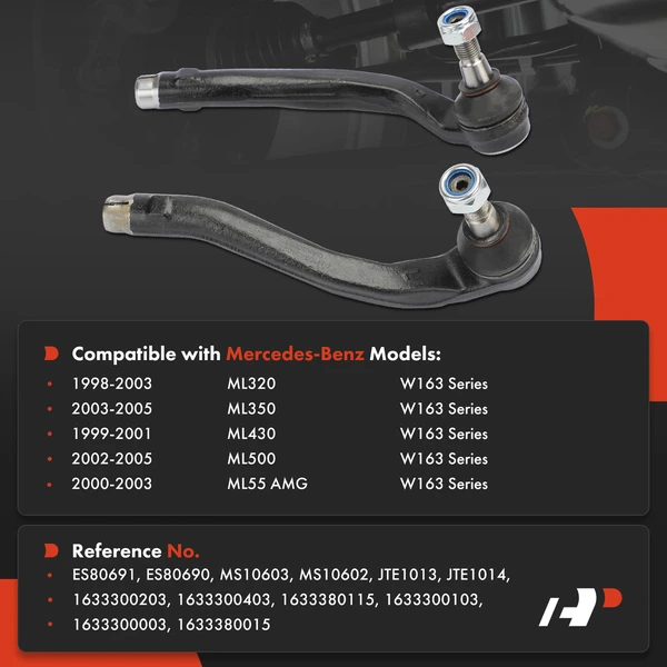 Tie Rod End Front Driver & Passenger Outer A-Premium APCA7553