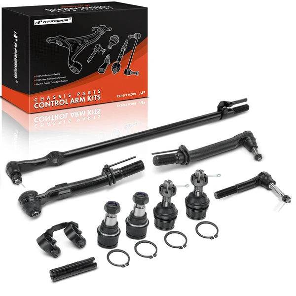 2005-2010 Ford F-250 Super Duty 9 Pitman Arm Control Arm Kit Front Side A-Premium APCA10010