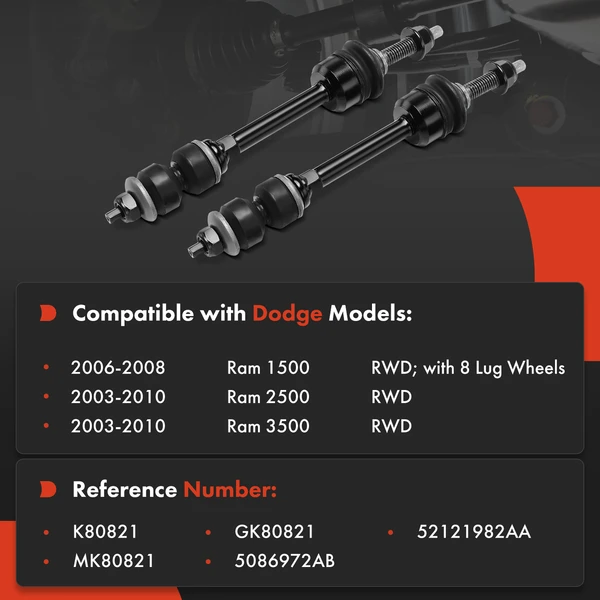 Sway Bar Link Kit Front Driver & Passenger A-Premium APCA8861