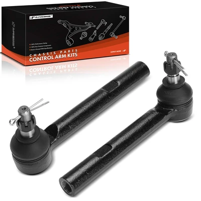 2 Pcs Front Outer Tie Rod End