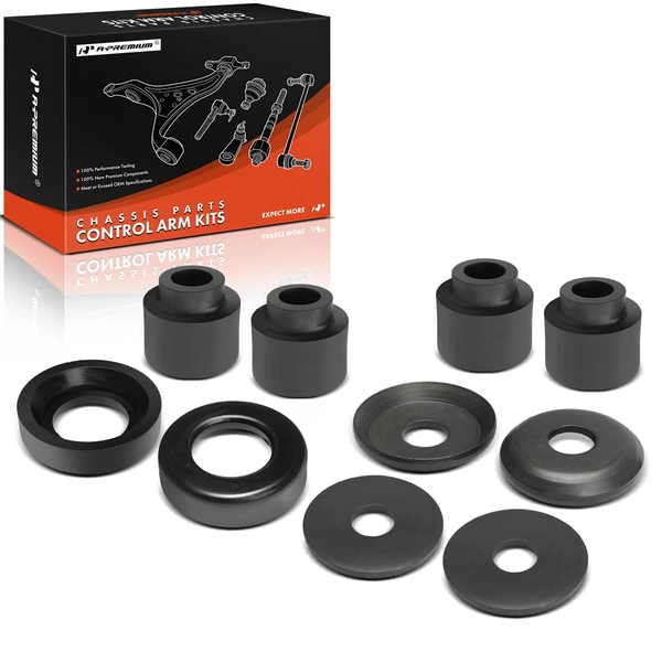 1977-2002 Ford E-150 Econoline 4-Pc Radius Arm Bushing Kit, Front Side A-Premium APCA10002