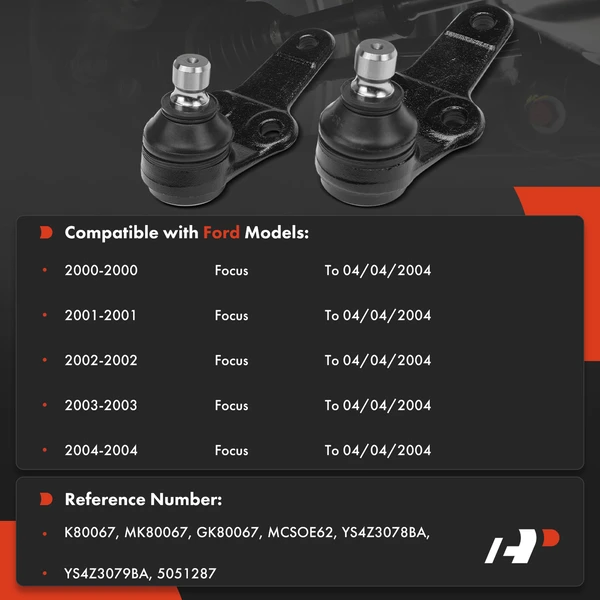 Suspension Ball Joint Kit Front Lower A-Premium APCA9248