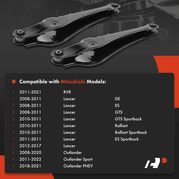 2-Pc Control Arm, Rear Driver & Passenger Lower Rearward A-Premium APCA8852