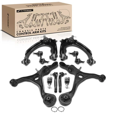 2004-2008 Acura TSX A Set of 10 Control Arm Ball Joint Sway Bar Link Tie Rod End Kit Front Side A-Premium APCA3491