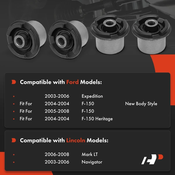 4-Pc Control Arm Bushing, Front Upper A-Premium APCA7480
