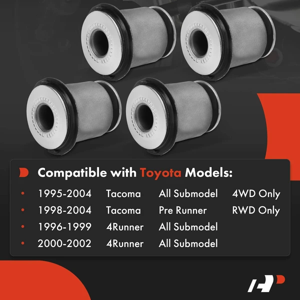4-Pc Control Arm Bushing, Front Side A-Premium APCA7482