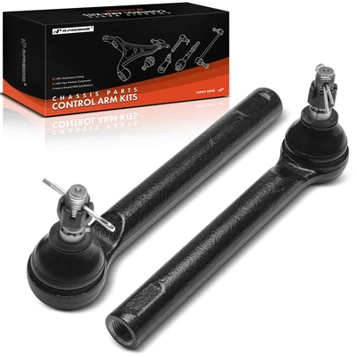 2 Pcs Front Outer Tie Rod End