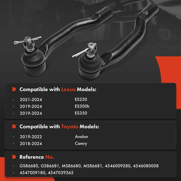Tie Rod End Front Driver & Passenger Outer A-Premium APCA8876