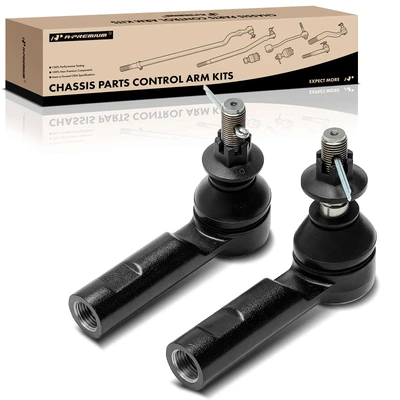 2 Pcs Front Outer Tie Rod End