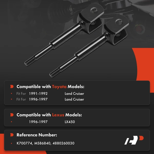 Sway Bar Link Kit Rear Driver & Passenger A-Premium APCA8883