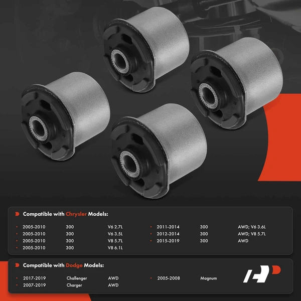 4-Pc Control Arm Bushing, Front Upper A-Premium APCA7483