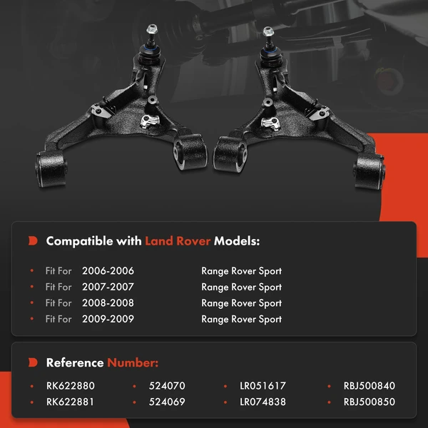 Control Arm with Ball Joint Front Driver & Passenger Upper A-Premium APCA7903