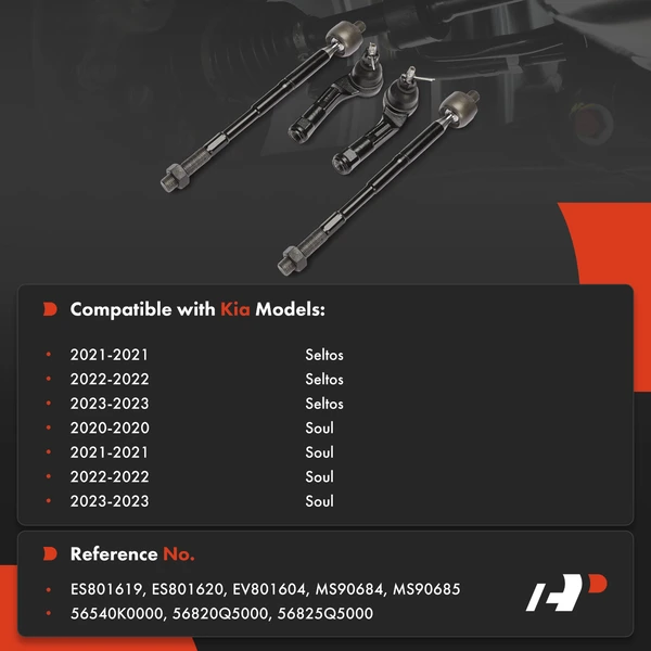 Tie Rod End Front Side A-Premium APCA8889