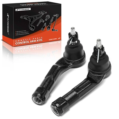 2 Pcs Front Driver & Passenger Outer Tie Rod Ends