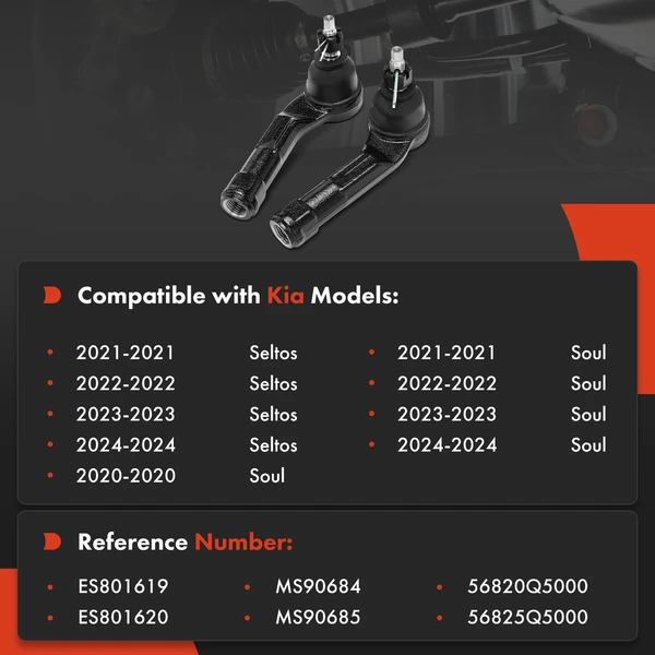 Tie Rod End Front Driver & Passenger Outer A-Premium APCA8890