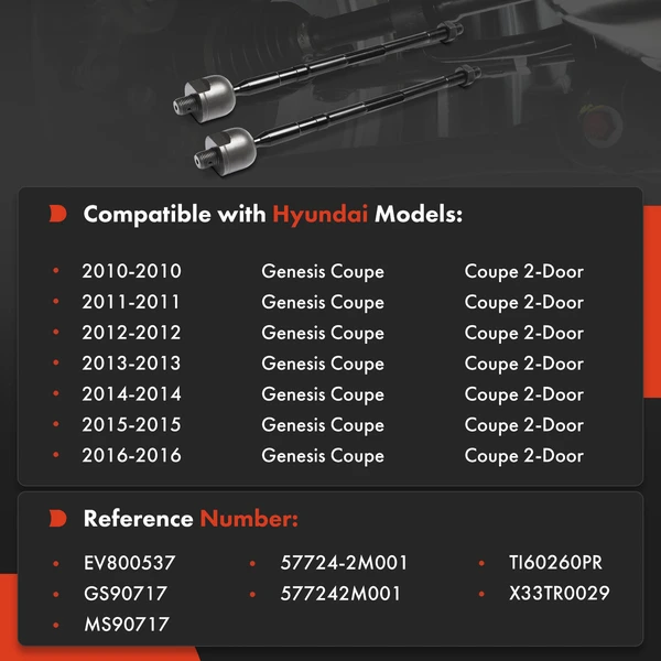 Tie Rod End Kit Front Inner A-Premium APCA8892
