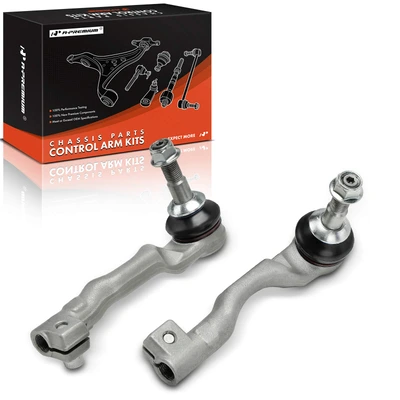 2 Pcs Front Outer Steering Tie Rod End