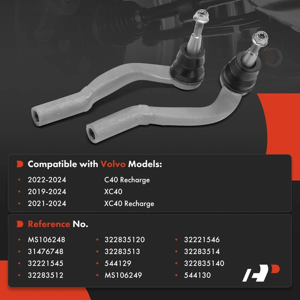 Tie Rod End Front Driver & Passenger Outer A-Premium APCA8081