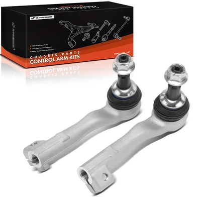 2 Pcs Front Outer Steering Tie Rod End