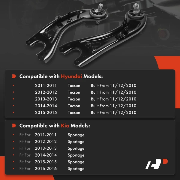 2-Pc Trailing Arm, Rear Driver & Passenger A-Premium APCA8884