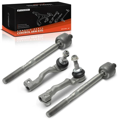 4 Pcs Front Inner & Outer Tie Rod End