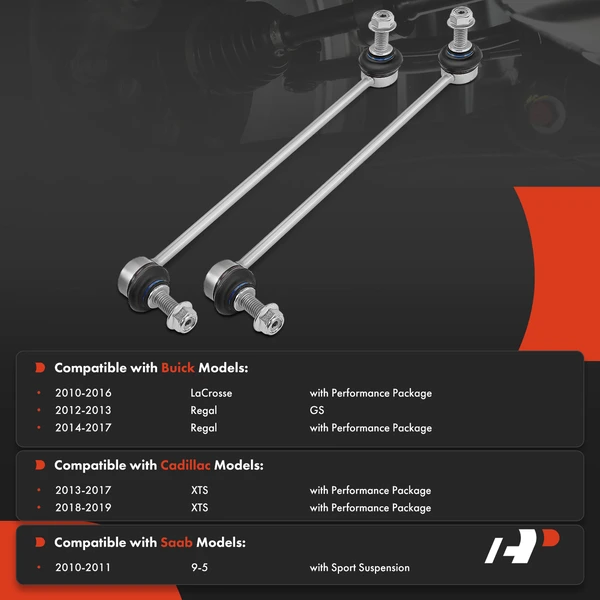 Sway Bar Link, Front Side, A-Premium APCA5122