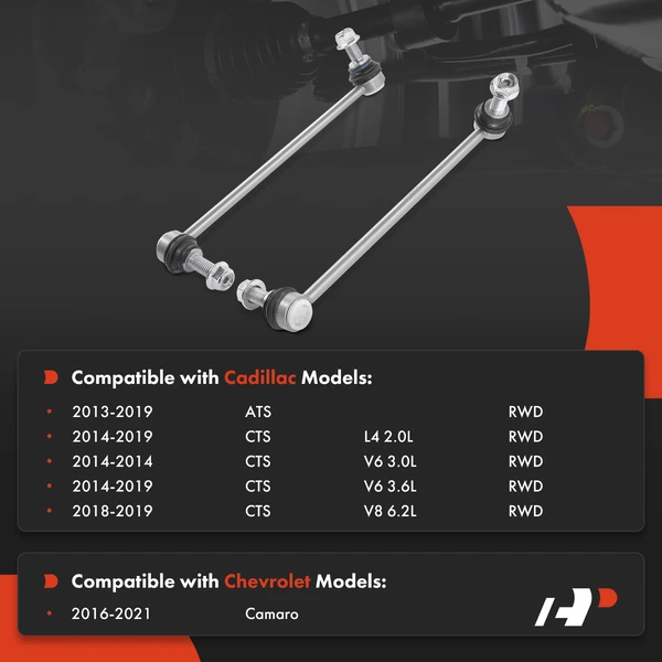 Sway Bar Link, Front Side, A-Premium APCA5124