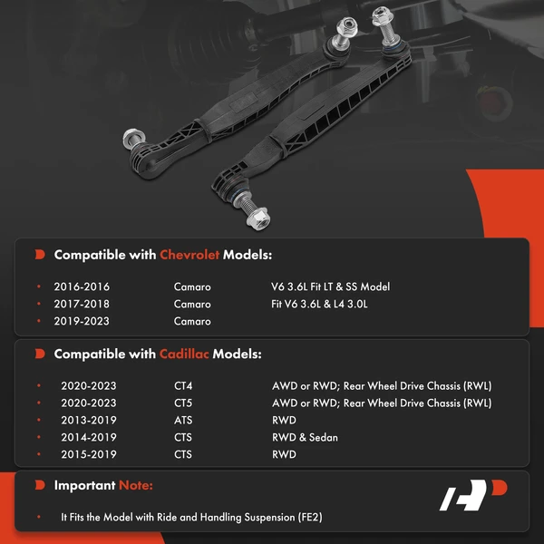 Sway Bar Link, Front Side, A-Premium APCA5126