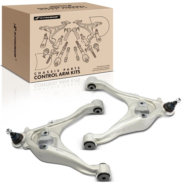 2-Pc Control Arm and Ball Joint Assembly Kit, Front Driver & Passenger Lower with Ball Joint A-Premium APCA6504