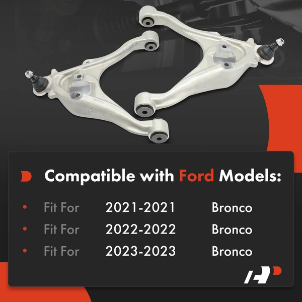 2-Pc Control Arm and Ball Joint Assembly Kit, Front Driver & Passenger Lower with Ball Joint A-Premium APCA6504