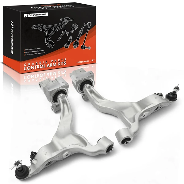 2-Pc Control Arm & Ball Joint Assembly, Front Driver & Passenger Lower Side A-Premium APCA8471