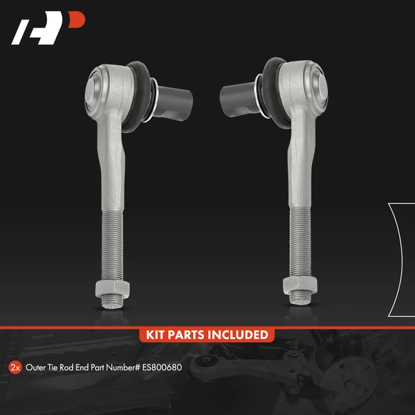 2 Pcs Tie Rod End for Audi A8 Quattro 04-10 S8 07-09 VW Phaeton 04-06