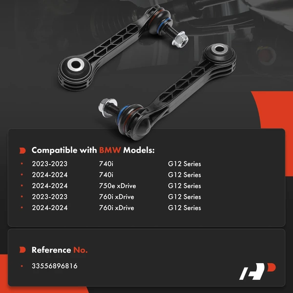 Sway Bar Link Rear Driver & Passenger A-Premium APCA9806