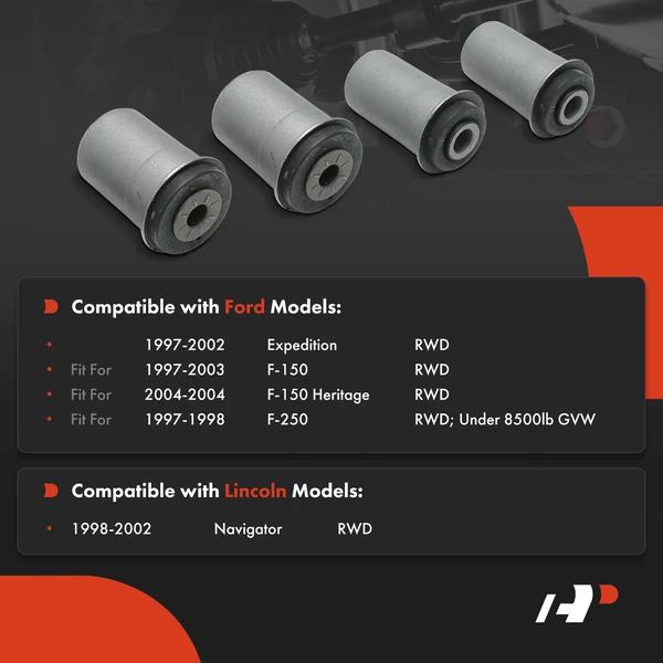 4-Pc Control Arm Bushing, Front Lower A-Premium APCA7486