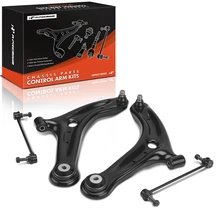 2011-2019 Ford Fiesta 4 Control Arm & Ball Joint Assembly Sway Bar Link Front A-Premium APCA10228