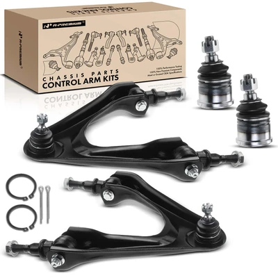 4 Pcs Front Control Arm with Ball Joints
