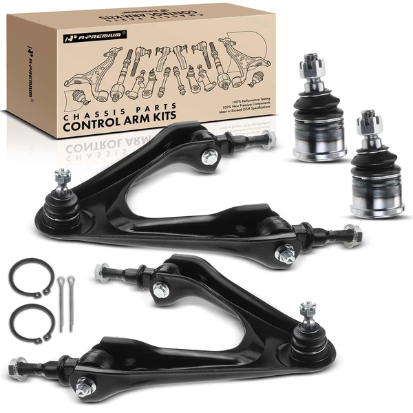1996-1999 Isuzu Oasis 4-Pc Control Arm and Ball Joint Kit, Front Side with Ball Joint A-Premium APCA0396